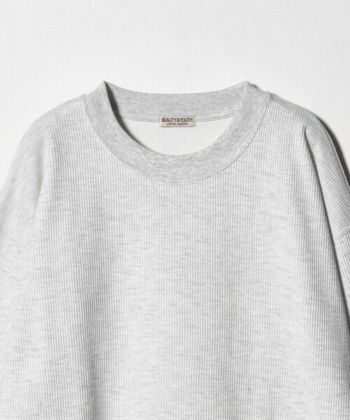 BEAUTY&YOUTH UNITED ARROWS / ビューティー&ユース ユナイテッドアローズ カットソー | メランジ ワッフル バルーン クルーネック カットソー | 詳細8