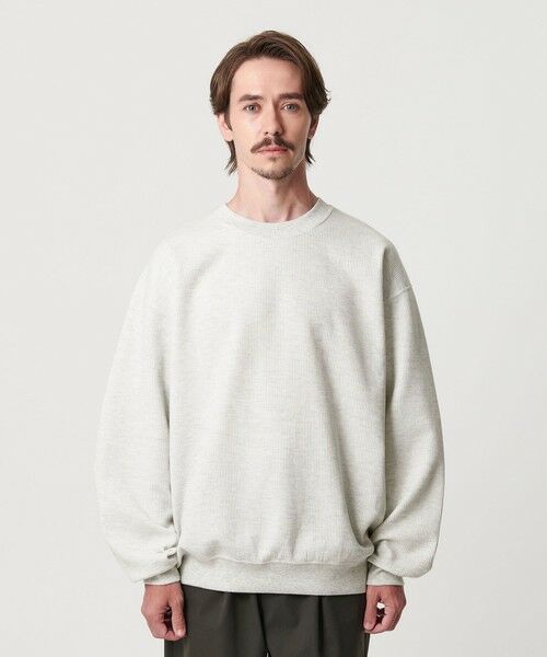 BEAUTY&YOUTH UNITED ARROWS / ビューティー&ユース ユナイテッドアローズ カットソー | メランジ ワッフル バルーン クルーネック カットソー | 詳細3