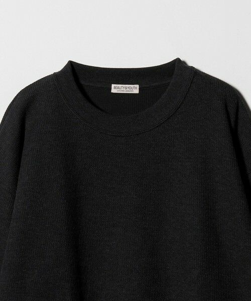 BEAUTY&YOUTH UNITED ARROWS / ビューティー&ユース ユナイテッドアローズ カットソー | メランジ ワッフル バルーン クルーネック カットソー | 詳細14