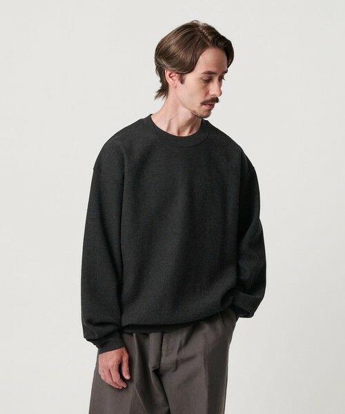 BEAUTY&YOUTH UNITED ARROWS / ビューティー&ユース ユナイテッドアローズ カットソー | メランジ ワッフル バルーン クルーネック カットソー | 詳細10