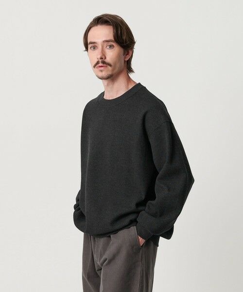 BEAUTY&YOUTH UNITED ARROWS / ビューティー&ユース ユナイテッドアローズ カットソー | メランジ ワッフル バルーン クルーネック カットソー | 詳細11