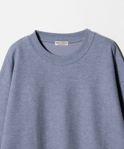 BEAUTY&YOUTH UNITED ARROWS / ビューティー&ユース ユナイテッドアローズ カットソー | メランジ ワッフル バルーン クルーネック カットソー | 詳細20