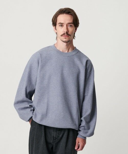 BEAUTY&YOUTH UNITED ARROWS / ビューティー&ユース ユナイテッドアローズ カットソー | メランジ ワッフル バルーン クルーネック カットソー | 詳細16