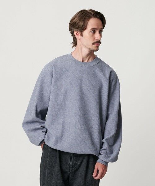 BEAUTY&YOUTH UNITED ARROWS / ビューティー&ユース ユナイテッドアローズ カットソー | メランジ ワッフル バルーン クルーネック カットソー | 詳細17