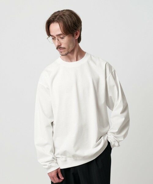 BEAUTY&YOUTH UNITED ARROWS / ビューティー&ユース ユナイテッドアローズ カットソー | ファイン グロッシー コットン スウェットTシャツ | 詳細1