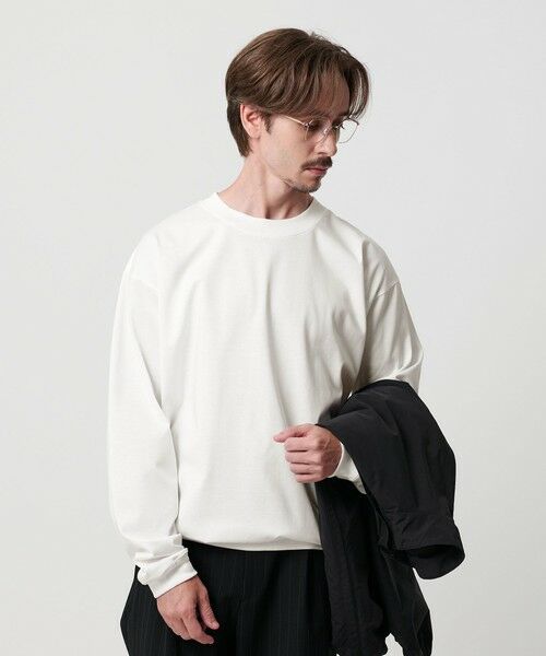 BEAUTY&YOUTH UNITED ARROWS / ビューティー&ユース ユナイテッドアローズ カットソー | ファイン グロッシー コットン スウェットTシャツ | 詳細2