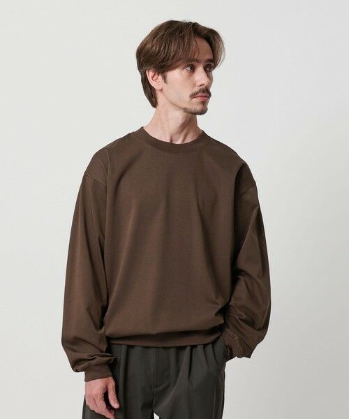 BEAUTY&YOUTH UNITED ARROWS / ビューティー&ユース ユナイテッドアローズ カットソー | ファイン グロッシー コットン スウェットTシャツ | 詳細13