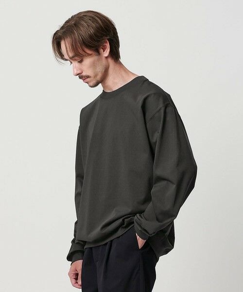 BEAUTY & YOUTH UNITED ARROWS/ビューティー&ユース ユナイテッドアローズ ファイン グロッシー コットン スウェットTシャツ DK. GREEN M BEAUTY & YOUTH UNITED ARROWS/ビューティー&ユース ユナイテッドアローズ ファイン グロッシー コットン スウェットTシャツ DK. GREEN M