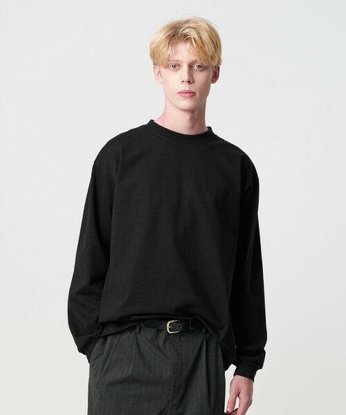 BEAUTY & YOUTH UNITED ARROWS/ビューティー&ユース ユナイテッドアローズ 12oz ヘビーウェイト クルーネック カットソー BLACK L BEAUTY & YOUTH UNITED ARROWS/ビューティー&ユース ユナイテッドアローズ 12oz ヘビーウェイト クルーネック カットソー BLACK L