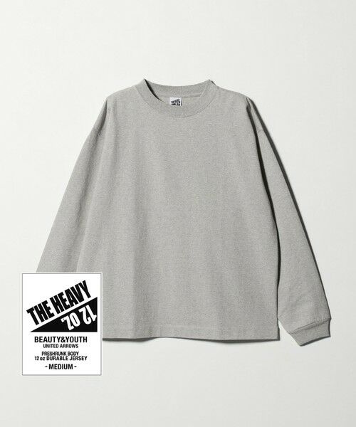 BEAUTY & YOUTH UNITED ARROWS/ビューティー&ユース ユナイテッドアローズ 12oz ヘビーウェイト クルーネック カットソー MD. GRAY M BEAUTY & YOUTH UNITED ARROWS/ビューティー&ユース ユナイテッドアローズ 12oz ヘビーウェイト クルーネック カットソー MD. GRAY M
