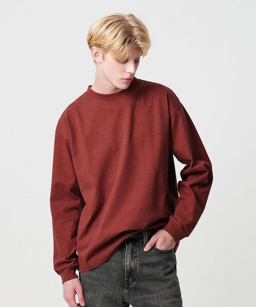 BEAUTY & YOUTH UNITED ARROWS/ビューティー&ユース ユナイテッドアローズ 12oz ヘビーウェイト クルーネック カットソー BRICK M BEAUTY & YOUTH UNITED ARROWS/ビューティー&ユース ユナイテッドアローズ 12oz ヘビーウェイト クルーネック カットソー BRICK M
