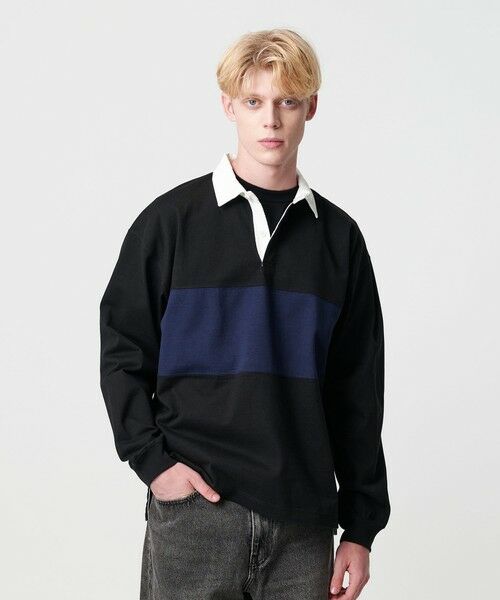 BEAUTY&YOUTH UNITED ARROWS / ビューティー&ユース ユナイテッドアローズ カットソー | 12oz ヘビーウェイト ラグビーシャツ | 詳細1