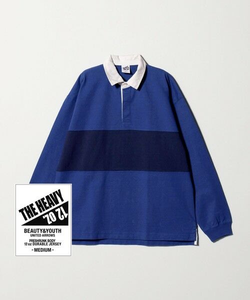 BEAUTY & YOUTH UNITED ARROWS/ビューティー&ユース ユナイテッドアローズ 12oz ヘビーウェイト ラグビーシャツ ROYAL L BEAUTY & YOUTH UNITED ARROWS/ビューティー&ユース ユナイテッドアローズ 12oz ヘビーウェイト ラグビーシャツ ROYAL L