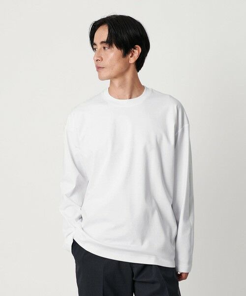 BEAUTY&YOUTH UNITED ARROWS / ビューティー&ユース ユナイテッドアローズ カットソー | プラチナ ポンチ クルーネック カットソー 抗菌防臭 | 詳細1