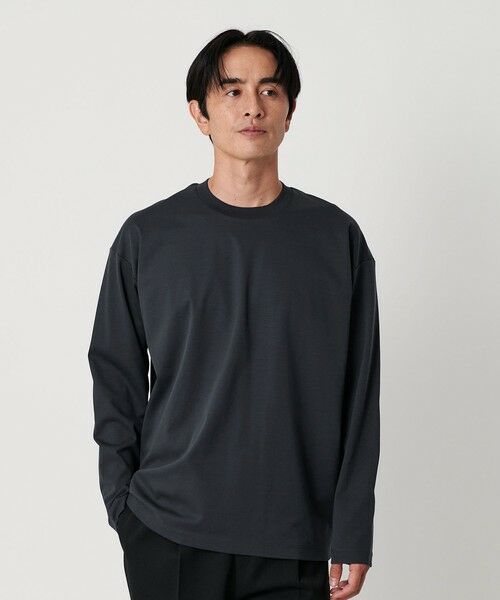 BEAUTY & YOUTH UNITED ARROWS/ビューティー&ユース ユナイテッドアローズ プラチナ ポンチ クルーネック カットソー 抗菌防臭 NAVY S BEAUTY & YOUTH UNITED ARROWS/ビューティー&ユース ユナイテッドアローズ プラチナ ポンチ クルーネック カットソー 抗菌防臭 NAVY S