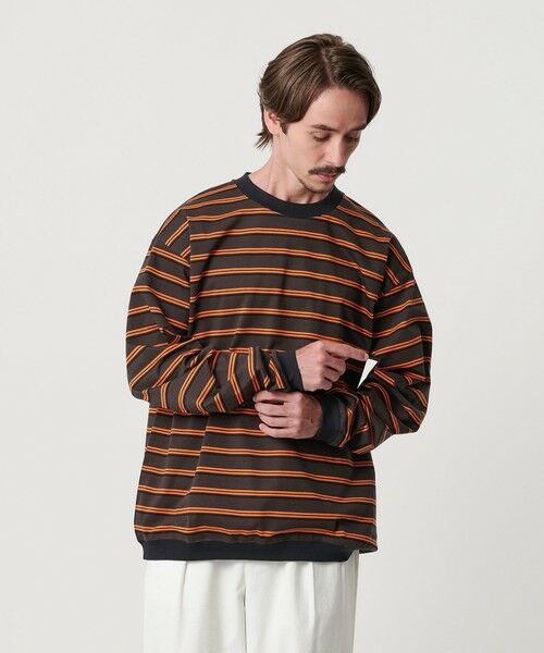 BEAUTY&YOUTH UNITED ARROWS / ビューティー&ユース ユナイテッドアローズ カットソー | トリプル ボーダー スウェット Tシャツ | 詳細9