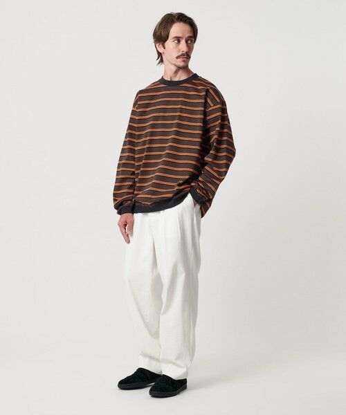 BEAUTY&YOUTH UNITED ARROWS / ビューティー&ユース ユナイテッドアローズ カットソー | トリプル ボーダー スウェット Tシャツ | 詳細10