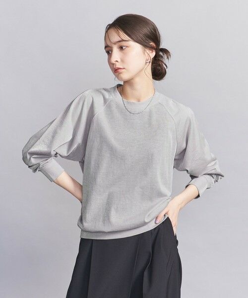 BEAUTY & YOUTH UNITED ARROWS/ビューティー&ユース ユナイテッドアローズ 【WEB限定】シアー ラグラン スウェット LT. GRAY S BEAUTY & YOUTH UNITED ARROWS/ビューティー&ユース ユナイテッドアローズ 【WEB限定】シアー ラグラン スウェット LT. GRAY S