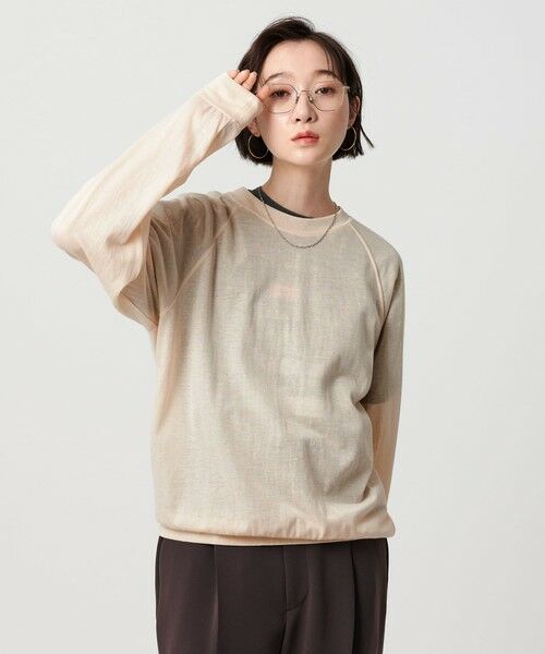 BEAUTY&YOUTH UNITED ARROWS / ビューティー&ユース ユナイテッドアローズ カットソー | 【WEB限定】シアー ラグラン スウェット | 詳細23