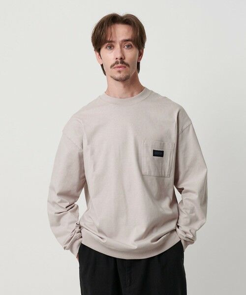 BEAUTY & YOUTH UNITED ARROWS/ビューティー&ユース ユナイテッドアローズ 【別注】<UNIVERSAL OVERALL>1ポケット ロングスリーブ Tシャツ LT. GRAY S BEAUTY & YOUTH UNITED ARROWS/ビューティー&ユース ユナイテッドアローズ 【別注】<UNIVERSAL OVERALL>1ポケット ロングスリーブ Tシャツ LT. GRAY S