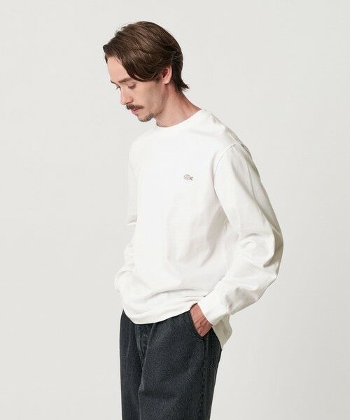 BEAUTY & YOUTH UNITED ARROWS/ビューティー&ユース ユナイテッドアローズ <LACOSTE>1ポイント ロングスリーブ Tシャツ WHITE S BEAUTY & YOUTH UNITED ARROWS/ビューティー&ユース ユナイテッドアローズ <LACOSTE>1ポイント ロングスリーブ Tシャツ WHITE S