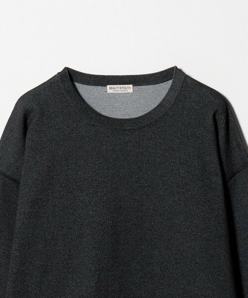 BEAUTY&YOUTH UNITED ARROWS / ビューティー&ユース ユナイテッドアローズ ニット・セーター | プレーティング フェード クルーネック ニット 抗菌・防臭機能付き | 詳細8
