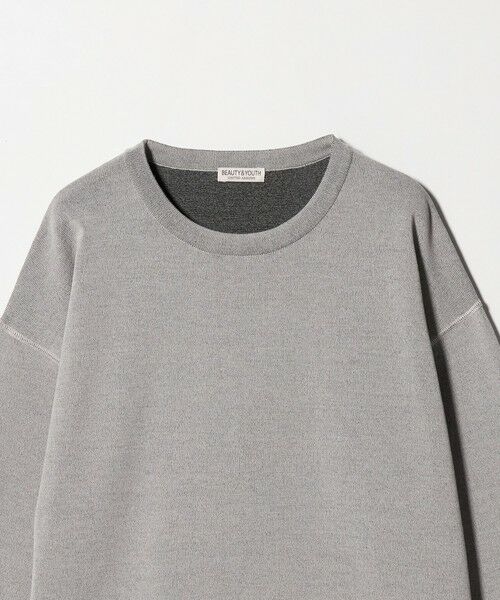 BEAUTY&YOUTH UNITED ARROWS / ビューティー&ユース ユナイテッドアローズ ニット・セーター | プレーティング フェード クルーネック ニット 抗菌・防臭機能付き | 詳細14