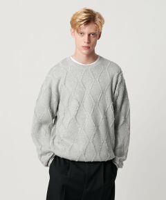 BEAUTY&YOUTH UNITED ARROWS / ビューティー&ユース ユナイテッドアローズ ニット・セーター | フリンジ パターン クルーネック ニット
