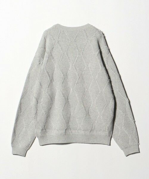 BEAUTY&YOUTH UNITED ARROWS / ビューティー&ユース ユナイテッドアローズ ニット・セーター | フリンジ パターン クルーネック ニット | 詳細3