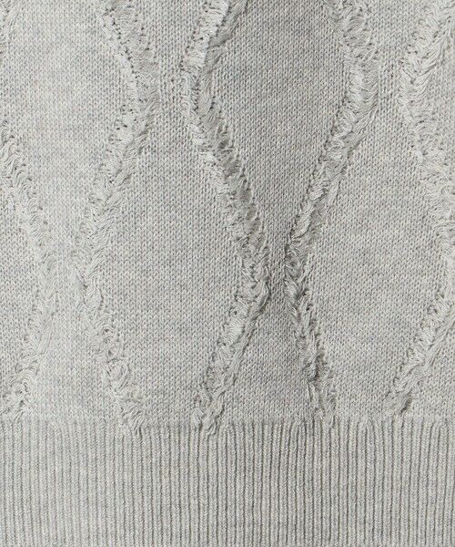 BEAUTY&YOUTH UNITED ARROWS / ビューティー&ユース ユナイテッドアローズ ニット・セーター | フリンジ パターン クルーネック ニット | 詳細5