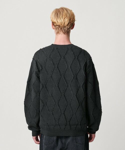 BEAUTY&YOUTH UNITED ARROWS / ビューティー&ユース ユナイテッドアローズ ニット・セーター | フリンジ パターン クルーネック ニット | 詳細11