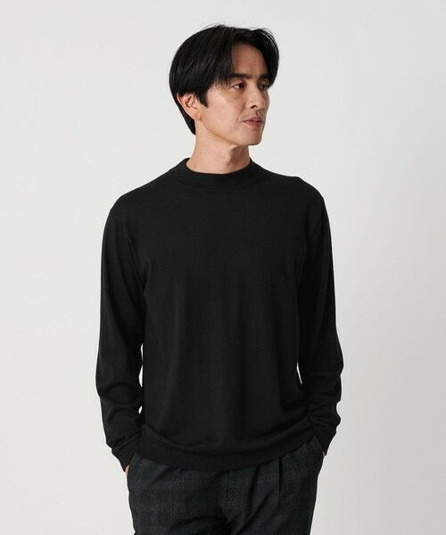 BEAUTY&YOUTH UNITED ARROWS / ビューティー&ユース ユナイテッドアローズ ニット・セーター | コットン カシミヤ ブレンド ジャケット ネック Tシャツ | 詳細1