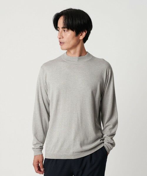 BEAUTY&YOUTH UNITED ARROWS / ビューティー&ユース ユナイテッドアローズ ニット・セーター | コットン カシミヤ ブレンド ジャケット ネック Tシャツ | 詳細7