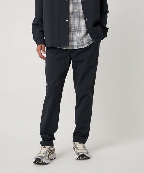 BEAUTY & YOUTH UNITED ARROWS/ビューティー&ユース ユナイテッドアローズ 360°MASTER 1プリーツ テーパード イージーパンツ -セットアップ対応 ストレッチ ウォッシャブル マルチ機能- NAVY XL