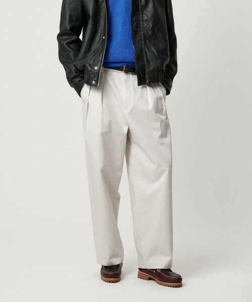 BEAUTY & YOUTH UNITED ARROWS/ビューティー&ユース ユナイテッドアローズ ダルカラー ワイド チノパンツ OFF WHITE M BEAUTY & YOUTH UNITED ARROWS/ビューティー&ユース ユナイテッドアローズ ダルカラー ワイド チノパンツ OFF WHITE M