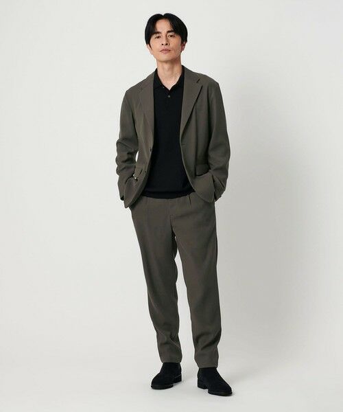 BEAUTY&YOUTH UNITED ARROWS / ビューティー&ユース ユナイテッドアローズ その他パンツ | トリコチン ポリエステル 1プリーツ テーパードパンツ NO.5 セットアップ対応 | 詳細3