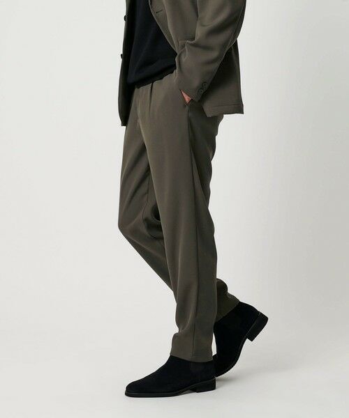 BEAUTY & YOUTH UNITED ARROWS/ビューティー&ユース ユナイテッドアローズ トリコチン ポリエステル 1P テーパードパンツ セットアップ対応可能 OLIVE L BEAUTY & YOUTH UNITED ARROWS/ビューティー&ユース ユナイテッドアローズ トリコチン ポリエステル 1P テーパードパンツ セットアップ対応可能 OLIVE L