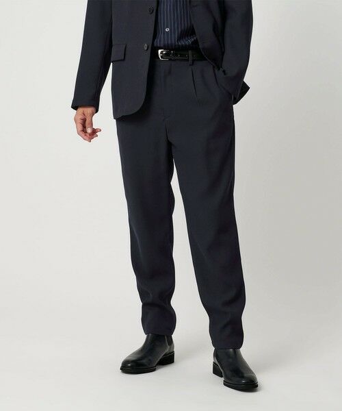 BEAUTY&YOUTH UNITED ARROWS / ビューティー&ユース ユナイテッドアローズ その他パンツ | トリコチン ポリエステル 1プリーツ テーパードパンツ NO.5 セットアップ対応 | 詳細16