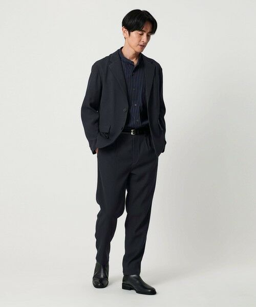 BEAUTY&YOUTH UNITED ARROWS / ビューティー&ユース ユナイテッドアローズ その他パンツ | トリコチン ポリエステル 1プリーツ テーパードパンツ NO.5 セットアップ対応 | 詳細18