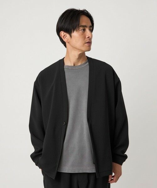 BEAUTY & YOUTH UNITED ARROWS/ビューティー&ユース ユナイテッドアローズ DUAL PACK 2.0 1B V カーディガンジャケット -セットアップ対応 ウォッシャブル マルチ機能- BLACK S BEAUTY & YOUTH UNITED ARROWS/ビューティー&ユース ユナイテッドアローズ DUAL PACK 2.0 1B V カーディガンジャケット -セットアップ対応 ウォッシャブル マルチ機能- BLACK S