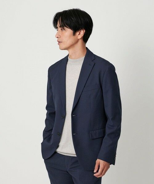 BEAUTY&YOUTH UNITED ARROWS / ビューティー&ユース ユナイテッドアローズ テーラードジャケット | ピンヘッド ポリエステル 2B ジャケット セットアップ対応可能(ROYAL)