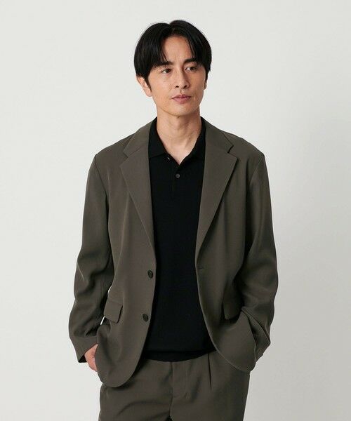 BEAUTY & YOUTH UNITED ARROWS/ビューティー&ユース ユナイテッドアローズ トリコチン ポリエステル 2B コンフォートジャケット セットアップ対応可能 OLIVE XL BEAUTY & YOUTH UNITED ARROWS/ビューティー&ユース ユナイテッドアローズ トリコチン ポリエステル 2B コンフォートジャケット セットアップ対応可能 OLIVE XL