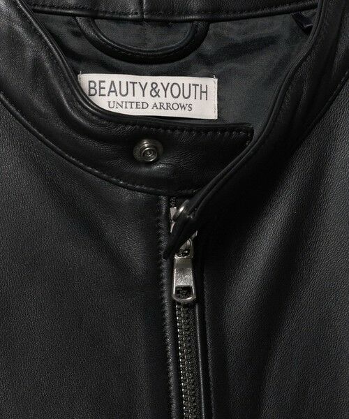 BEAUTY&YOUTH UNITED ARROWS / ビューティー&ユース ユナイテッドアローズ その他アウター | シープレザー シングル ライダース ジャケット | 詳細12
