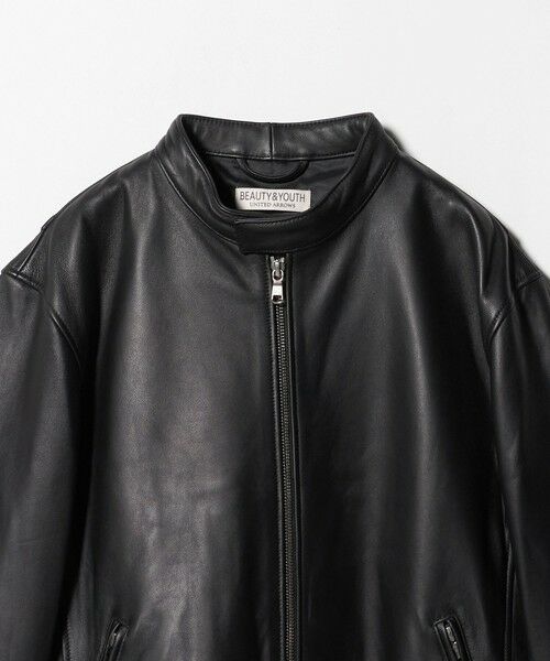 BEAUTY&YOUTH UNITED ARROWS / ビューティー&ユース ユナイテッドアローズ その他アウター | シープレザー シングル ライダース ジャケット | 詳細9
