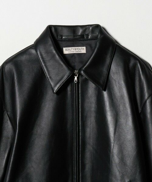 BEAUTY&YOUTH UNITED ARROWS / ビューティー&ユース ユナイテッドアローズ その他アウター | シープレザー ジップ ブルゾン | 詳細10