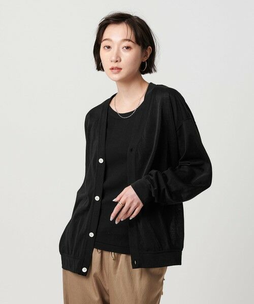 BEAUTY&YOUTH UNITED ARROWS / ビューティー&ユース ユナイテッドアローズ カーディガン・ボレロ | 【WEB限定】シアー カーディガン | 詳細3
