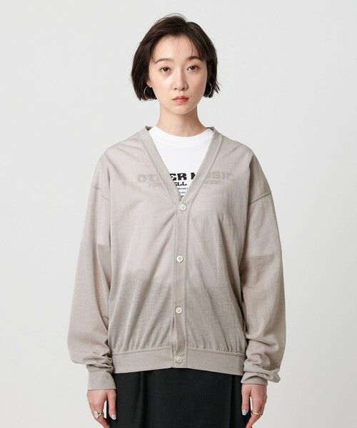 BEAUTY&YOUTH UNITED ARROWS / ビューティー&ユース ユナイテッドアローズ カーディガン・ボレロ | 【WEB限定】シアー カーディガン | 詳細15