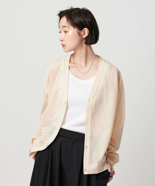 BEAUTY & YOUTH UNITED ARROWS/ビューティー&ユース ユナイテッドアローズ 【WEB限定】シアー カーディガン NATURAL S BEAUTY & YOUTH UNITED ARROWS/ビューティー&ユース ユナイテッドアローズ 【WEB限定】シアー カーディガン NATURAL S