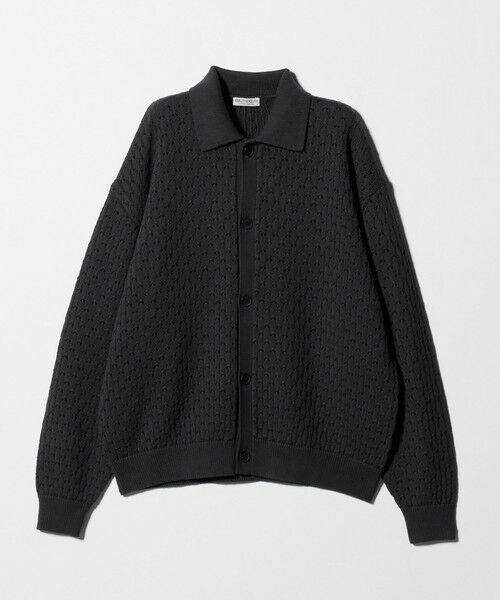 BEAUTY&YOUTH UNITED ARROWS / ビューティー&ユース ユナイテッドアローズ カーディガン・ボレロ | オブリック パターン ポロ ジャケット | 詳細6