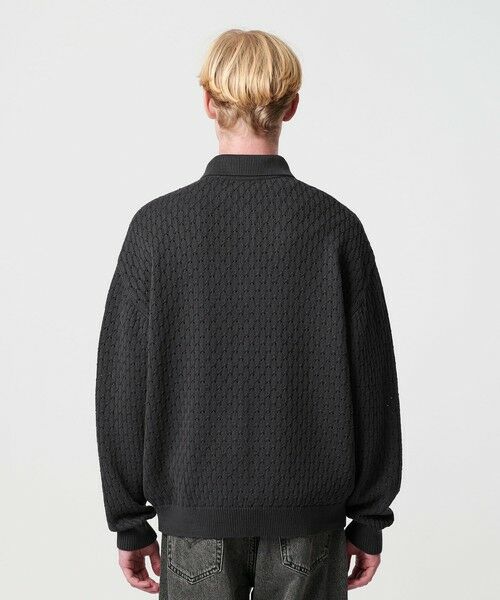 BEAUTY&YOUTH UNITED ARROWS / ビューティー&ユース ユナイテッドアローズ カーディガン・ボレロ | オブリック パターン ポロ ジャケット | 詳細5